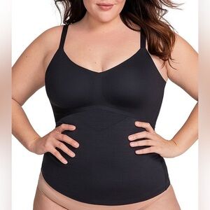 EUC Honeylove Black Shapewear Tank Lift wear Cami Top Rare Large